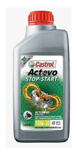 Castrol 10w30 Actevo Semissintético Moto Actibond Sop Start