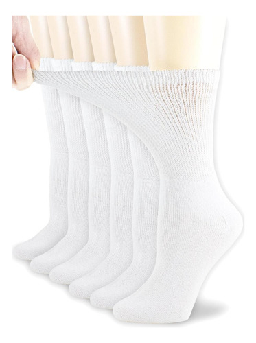 Nevend 3 Pares De Calcetines De Algodón Diabético De Mujer Y