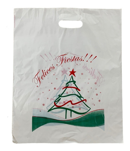 Bolsas Plasticas Riñon Festivas Navideñas A/d 40x50 X50u 