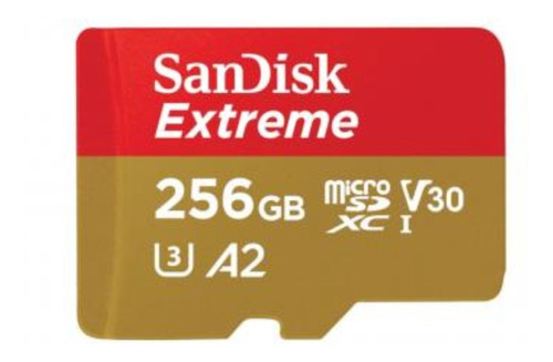 Tarjeta Memoria Microsd 256gb 160mb/s Sandisk Extreme C/adap