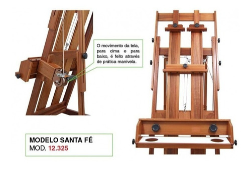 Cavalete Pintura Profissio Super Luxo Trident Santa Fé 12325