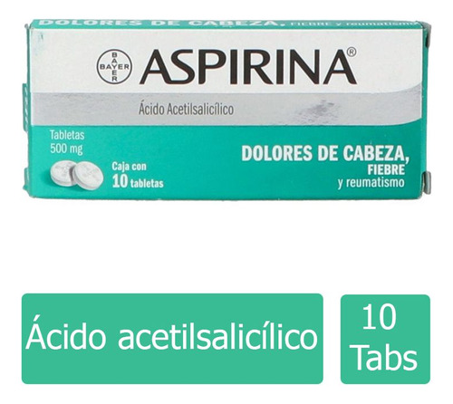 Aspirina 500 Mg Caja Con 10 Tabletas Masticables