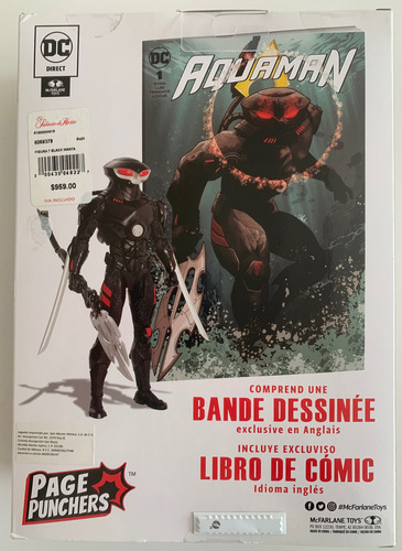 2x Dc Mcfarlane Aquaman & Black Manta Page Pungers (Reacondicionado)