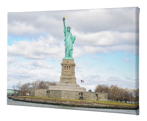 Quadro Decorativo Tela Foto Nova York Estátua Da Liberdade