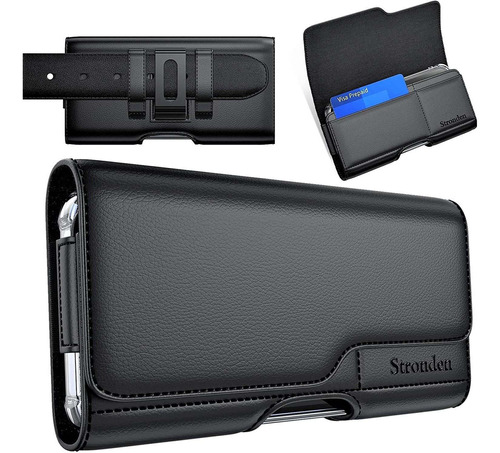 Funda Negra Para Galaxy S21 Plus Con Clip Para Cinturon