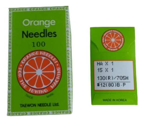 Agujas Para Maquina Familiar Orange Ha X 1 15x1 130( R) 705h