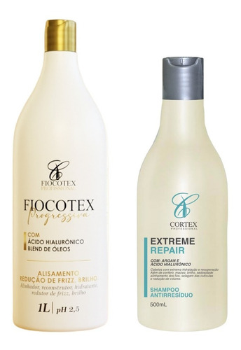 Kit Progressiva Profissional Pra Salão 1000ml Com Shampoo
