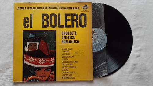 Orquesta America Romantica El Bolero  Argentina Vinilo Ex