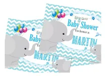 Comprar Kit Imprimible Elefante Baby Shower Bautismo Candy Editable