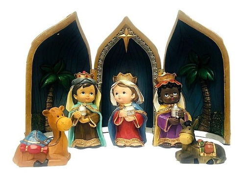 Imagen 4 de 10 de Nacimiento Navideño 12 Pzas, Decoración Navideña, Chico,lbp