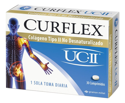 Curflex Colágeno Tipo 2 Suplemento En Comprimidos Ucii 30un