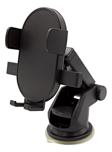 Portacelulares Auto Soporte Para Celular Coche Con Ventosa Color Negro