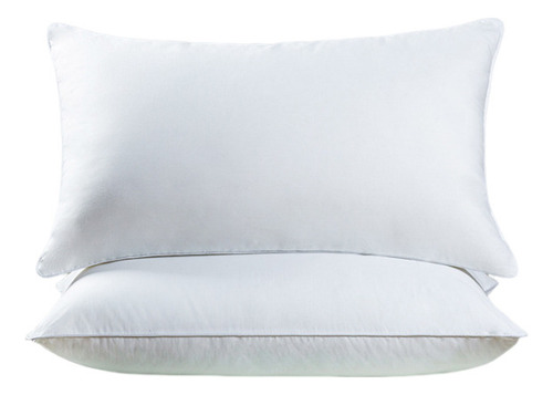 Almohadas Tamaño Estándar Relleno Semi Firme Color Blanco