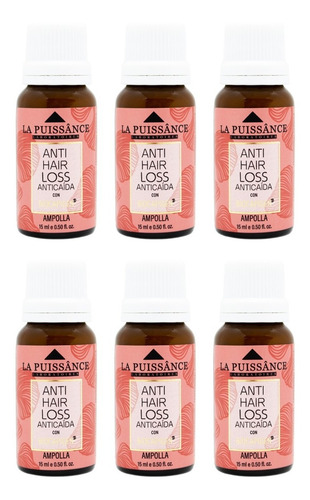 La Puissance Anti Hair Loss Anticaída Ampollas X6 3c 