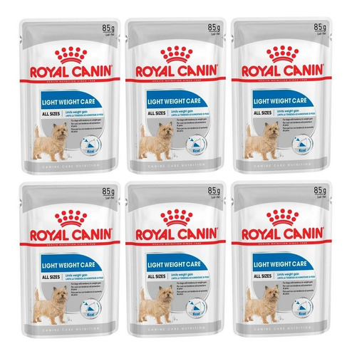 Kit 6 Unidades Royal Canin Ração Sachê Light Weight Care 85g