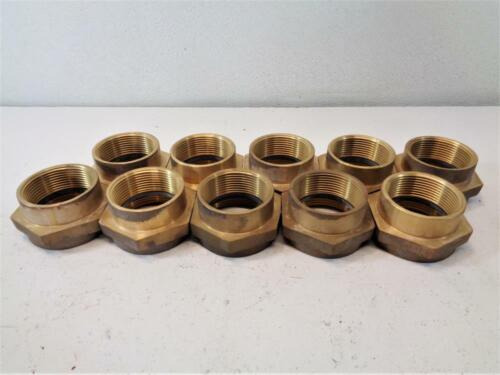 Lot Of (10) Rigid Double Female Adapter 2.5  Brass Ttv