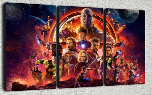 Cuadros Modernos Avengers Infinity War 90x57 Cm 