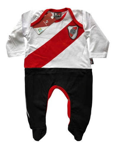 Body Enterito Largo Bebe River Plate Original Producto Oficial - 100% Algodon - Modelo Camiseta