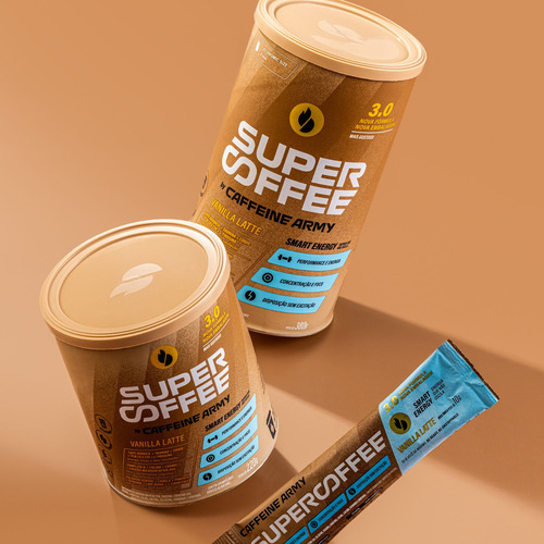 Kit 2x Supercoffee Original E Vanilla 380g + 1x Sache De 10g