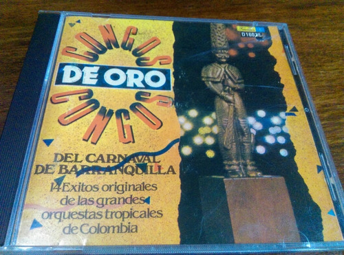 Cd Congos De Oro Del Carnaval De Barranquilla-14 Éxitos. Ljp