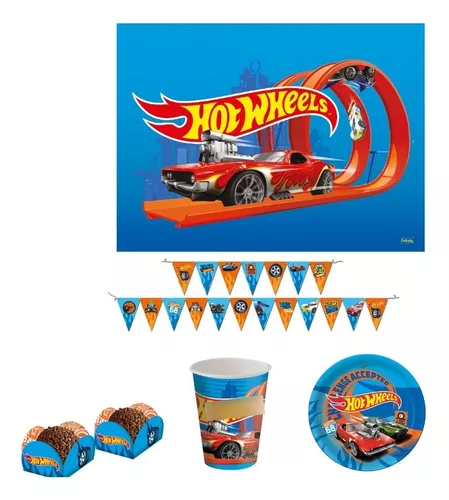 Prato Papel Redondo Hot Wheels