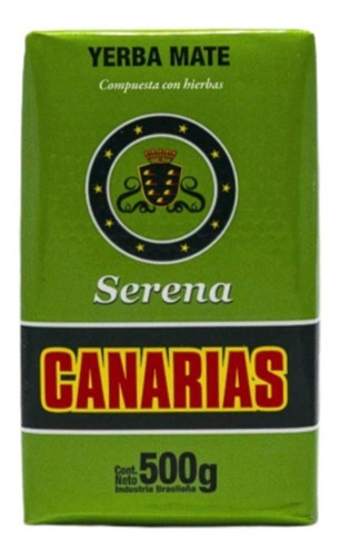 Kit 2 Erva Mate Chimarrão Canarias Serena 500gr Uruguaia Importada Yerba Mate Composta