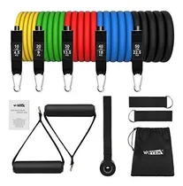 Comprar Set 5 Bandas Elásticas Entrenamiento Resistencia +accesorios