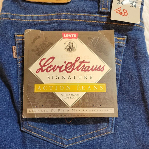Pantalon Levis 505 Azul Nuevo Made In Usa Talla 34-30 1996