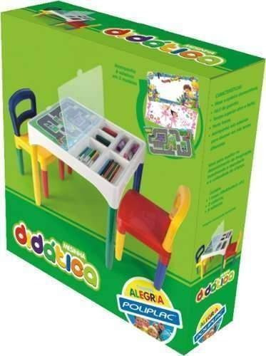 Mesa Mesinha Didática Infantil Com Cadeiras - Poliplac
