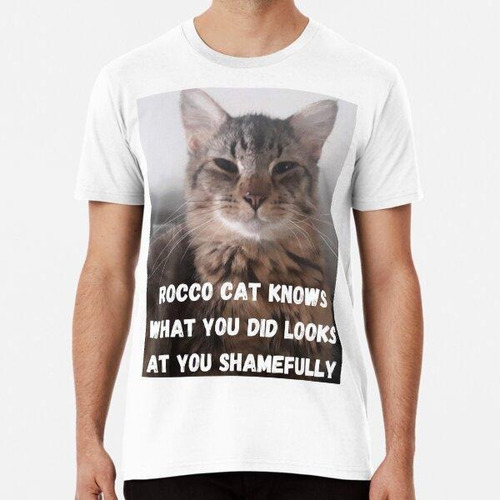 Remera Gato Meme Camisas Rocco Cat Algodon Premium 