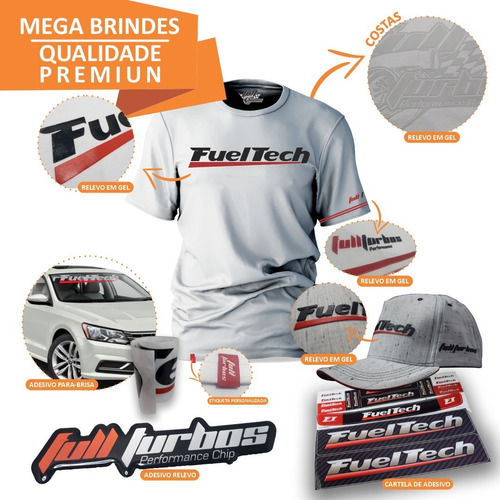 Imagem 2 de 4 de Fueltech Ft550 Lite C/chic + Mega Brindes Camiseta Branca+bb
