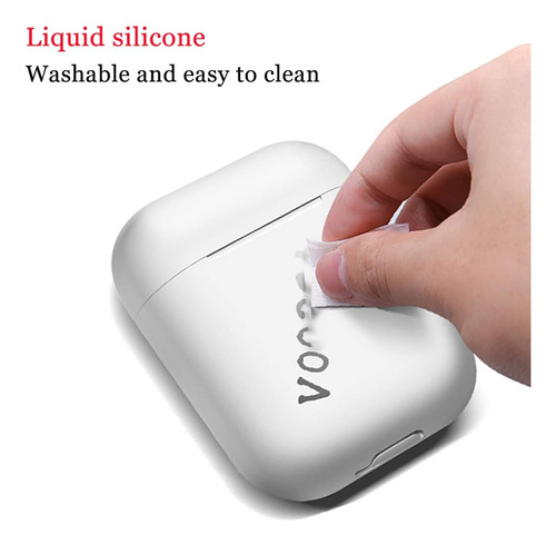 Funda De Silicona Para AirPods 1 Y 2 Gen, Rosa-turquesa