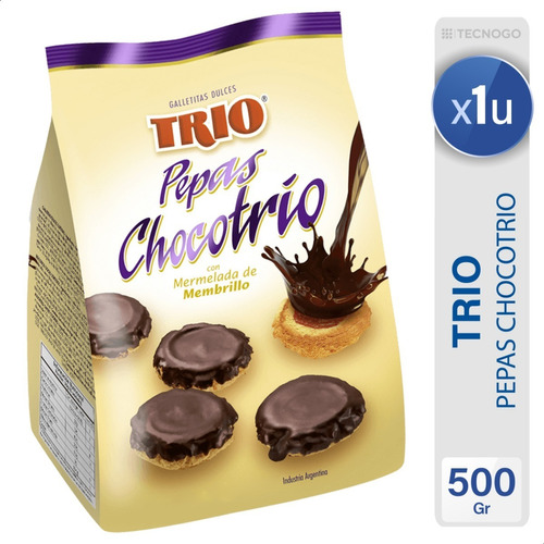 Galletitas Trio Pepas Chocotrio Con Membrillo - Mejor Precio