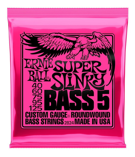 Encordoamento Contra Baixo Ernie Ball Super Slinky Bass 5c