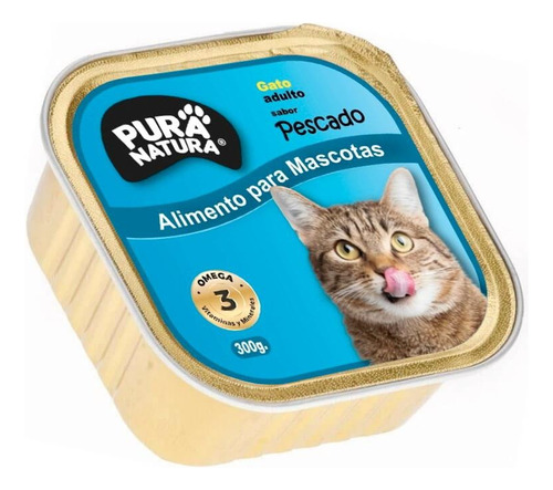 Alimento Húmedo Para Gatos , Pura Natura , 300 Grs - Pescado