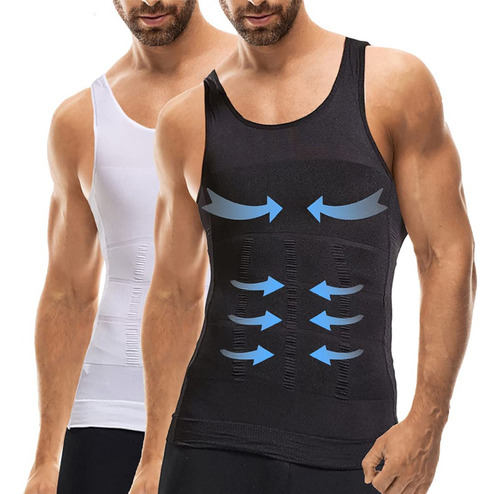 Camisetas Faja Playeras Hombre Reductora Moldeadora Tank Top