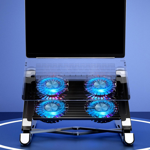 Soporte Plegable For Computadora Portátil Con Enfriador De