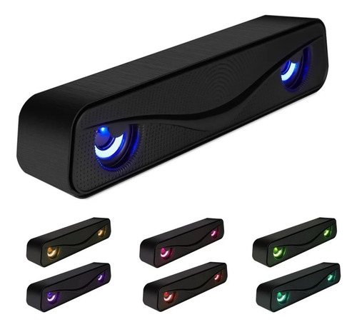 Home Theater Altavoz Pc Bocinas Rgb Computadora Subwoofer Tv