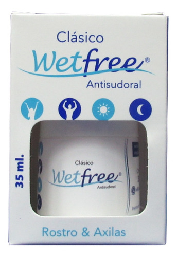 Imagen 1 de 7 de Desodorante Antitranspirante Wetfree