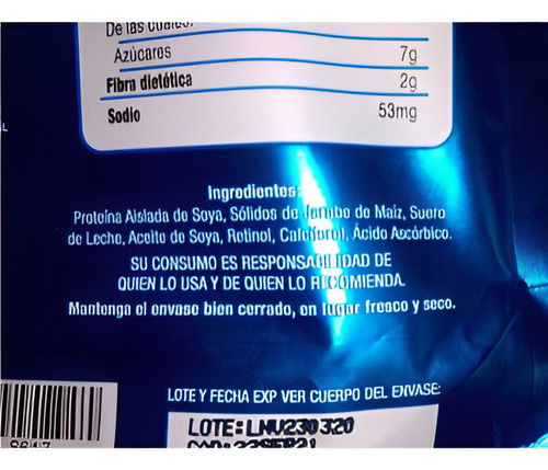 Bebida Tipo Leche De Soya En Polvo Rinde 5 Lts.