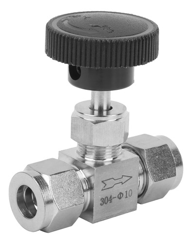 Válvula De Aguja De Acero Inoxidable F10 304 De 2 Vías De Al