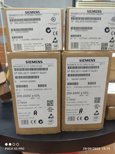 Variador De Frecuencia Monofasico Siemens 1 Hp