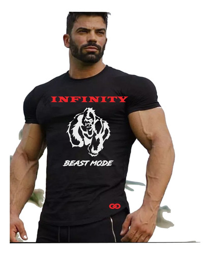 Polera Deportiva Musculosa Gym Gimnasio Infinity Beast 