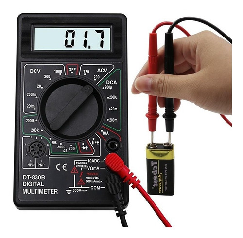 Multímetro Tester Medidor De Corriente Modelo: Dt-830b