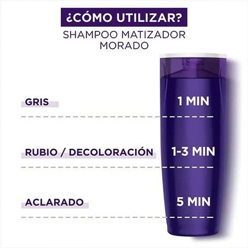 Shampoo Color Vive Matizador Morado 200 Ml Pack X3 - Loreal