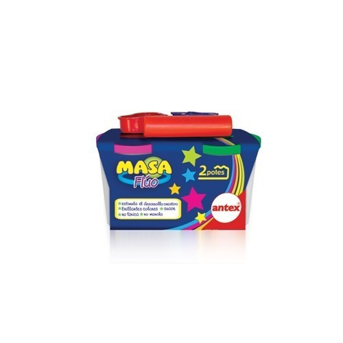 Masa Para Moldear Modelo 2 Super Potes Fluo Antex