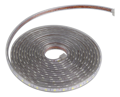 Tira Led Blanca De 5 M+enchufe Impermeable Smd 5050 60 Leds/