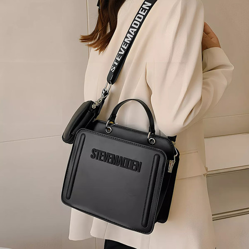 Bolso De Hombro Bl Con Letras A Mano En Color Liso, Bolso Ti