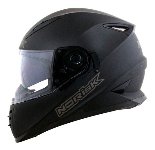 Capacete Norisk Soul Ff302 Monocolor Preto-fosco Novo