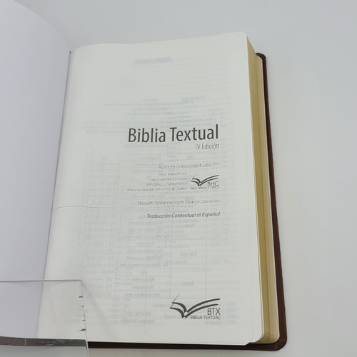 Imagen 4 de 7 de Biblia Textual Iv Edición Imit. Piel Marron